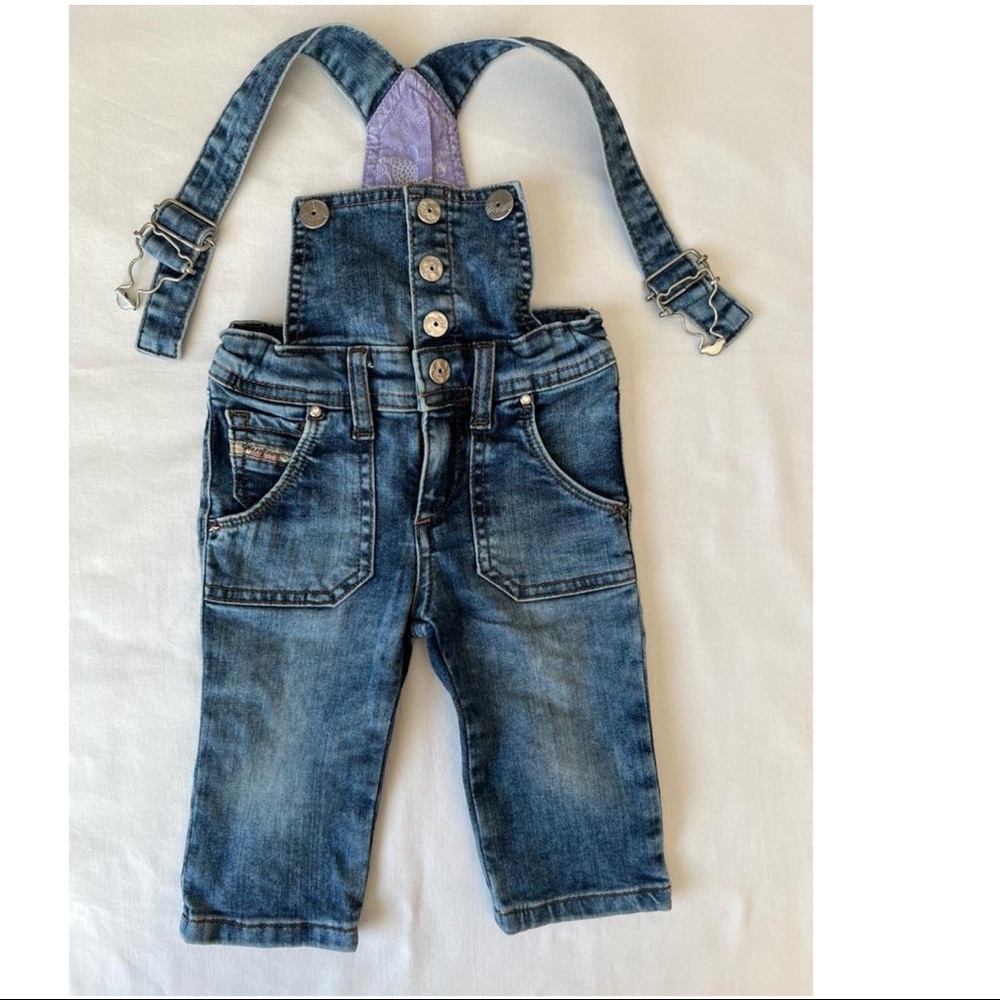 Diesel jeans overall unisex baby 6months